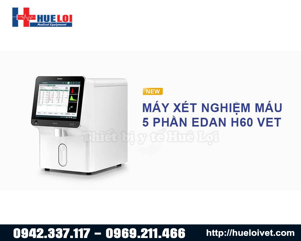 máy xét nghiệm máu thú y 5 phần EDAN H60 VET