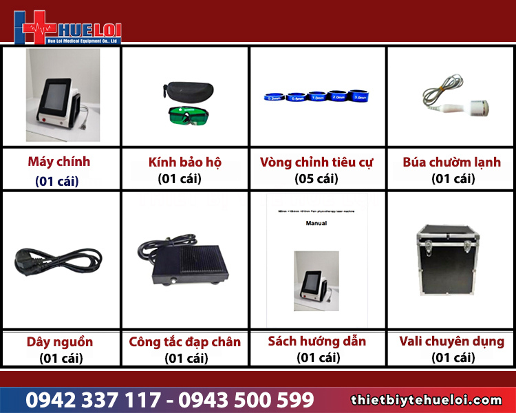 cấu hình nâng cao máy laser trị liệu