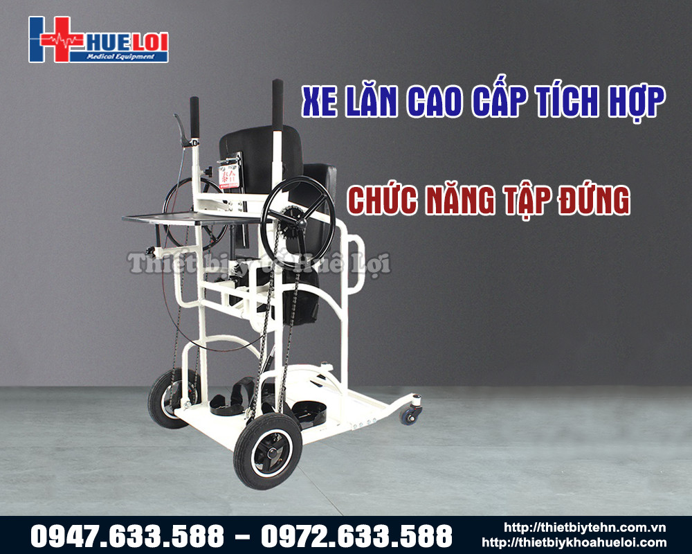 xe lăn tích hợp chức năng tập đứng