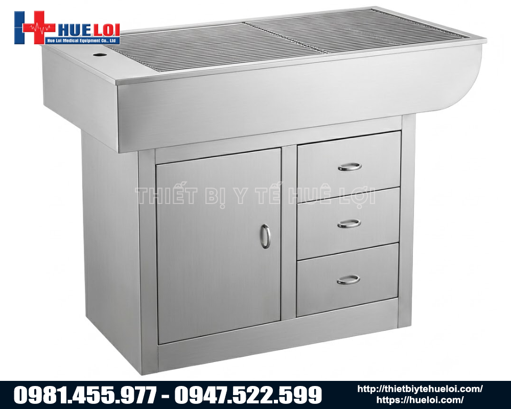 bàn khám thú y - inox