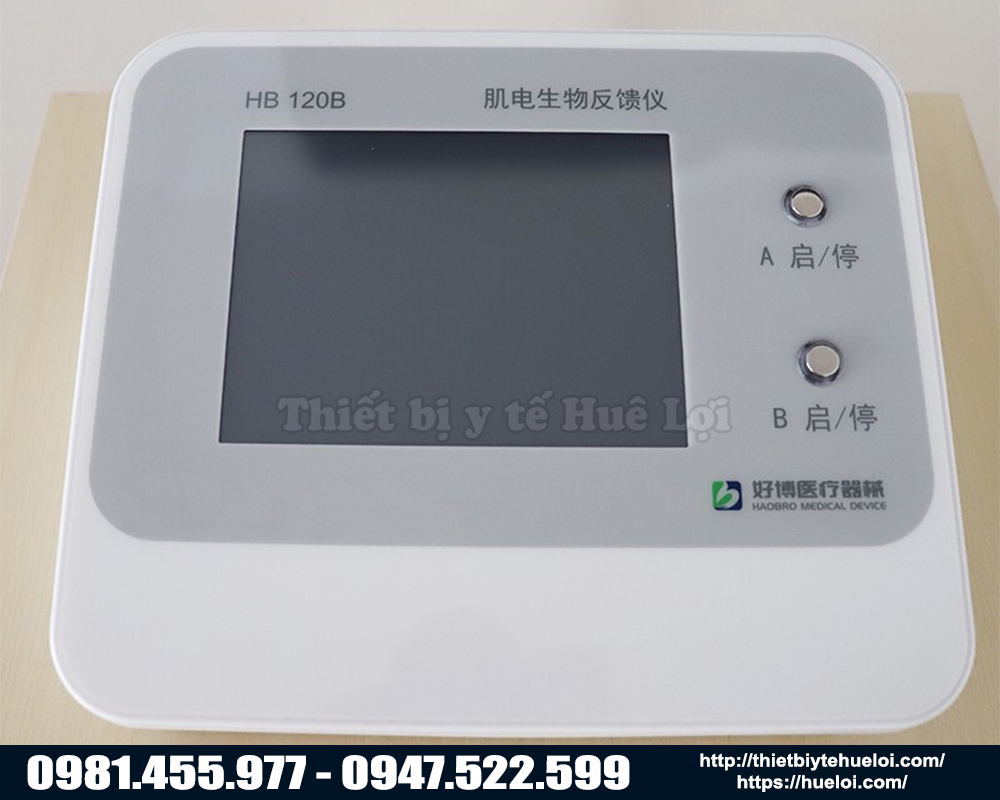 m&aacute;y k&iacute;ch th&iacute;ch điện cơ c&oacute; phản hồi sinh học haobro
