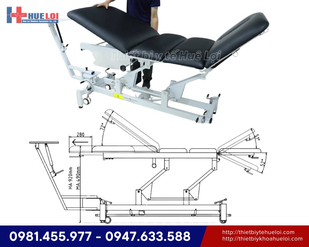 máy kéo giãn lưng và cổ