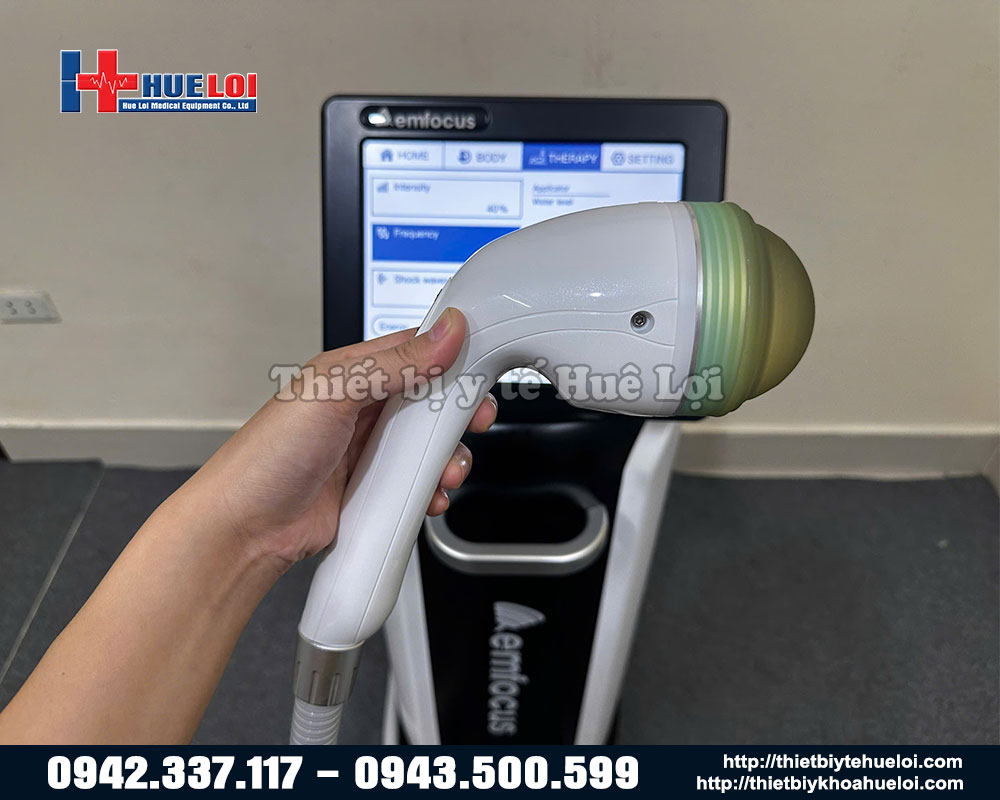 đầu điều trị của máy xung kích hội tụ