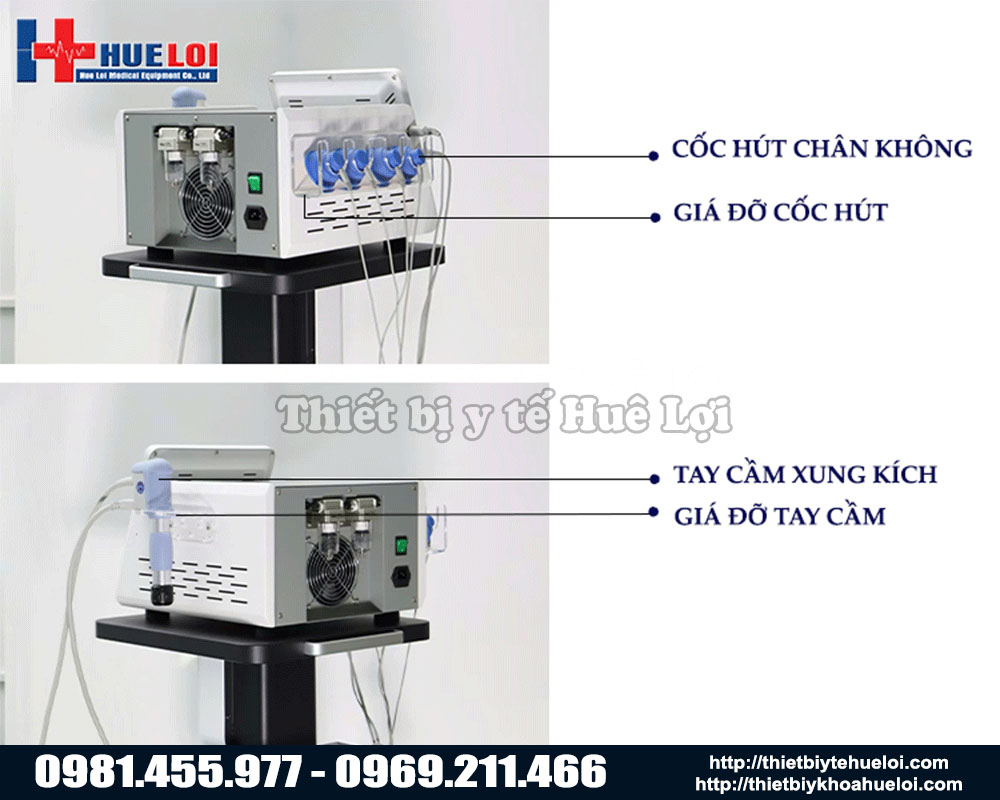 máy sóng xung kích kết hợp điện xung giá rẻ